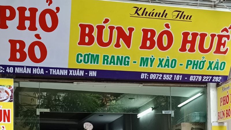 Bún bò Huế Khánh Thu