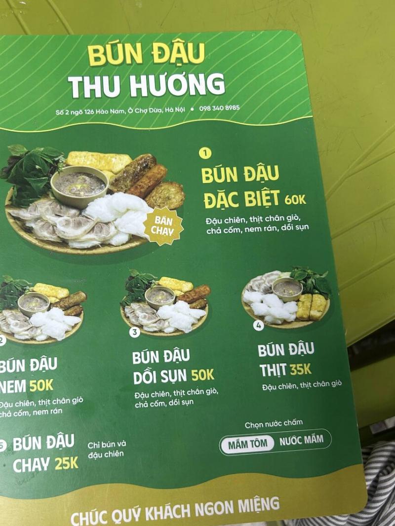 Bún đậu Thu Hương