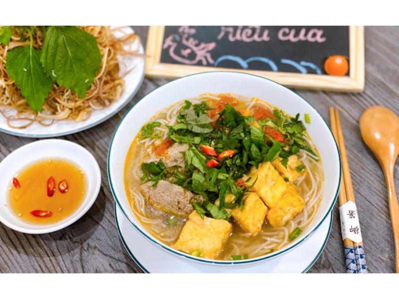 Bún gạo lứt riêu cua