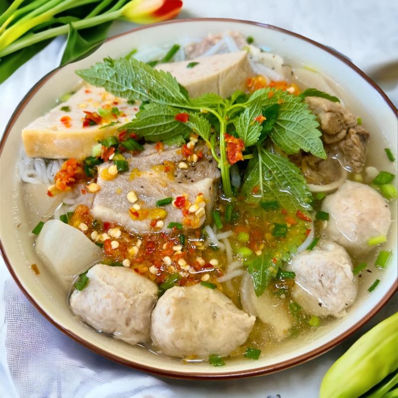 Bún Mọc Sườn Anh Đậu