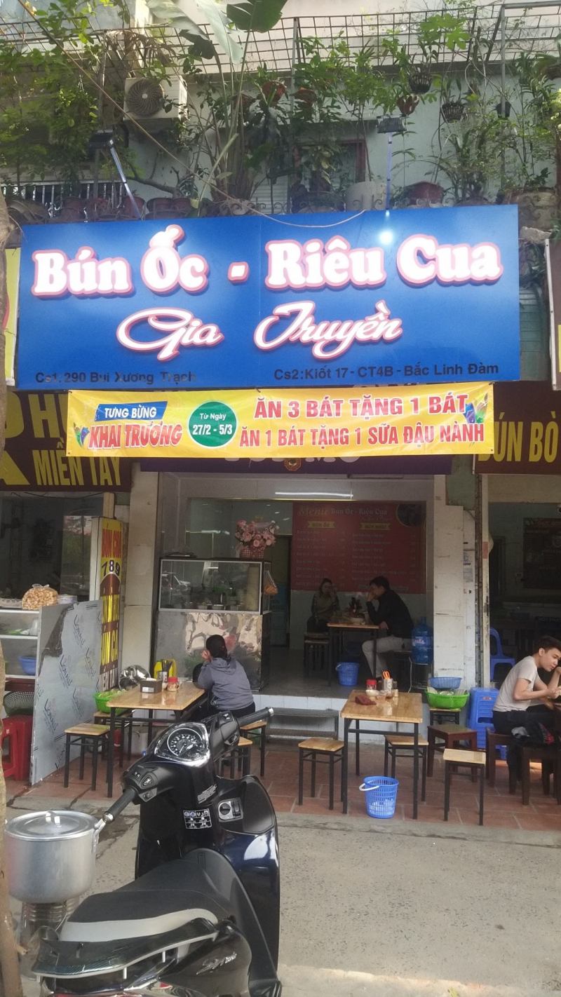 Bún riêu cua tóp mỡ - bún ốc