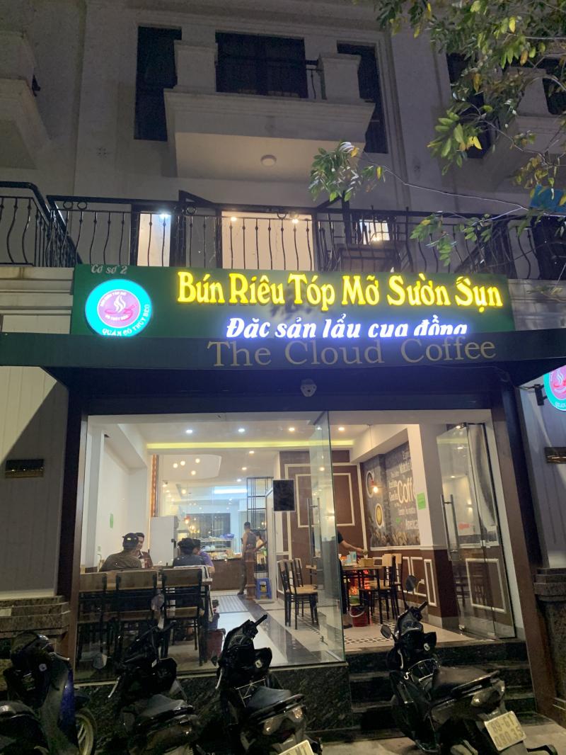 Bún riêu tóp mỡ sườn sụn