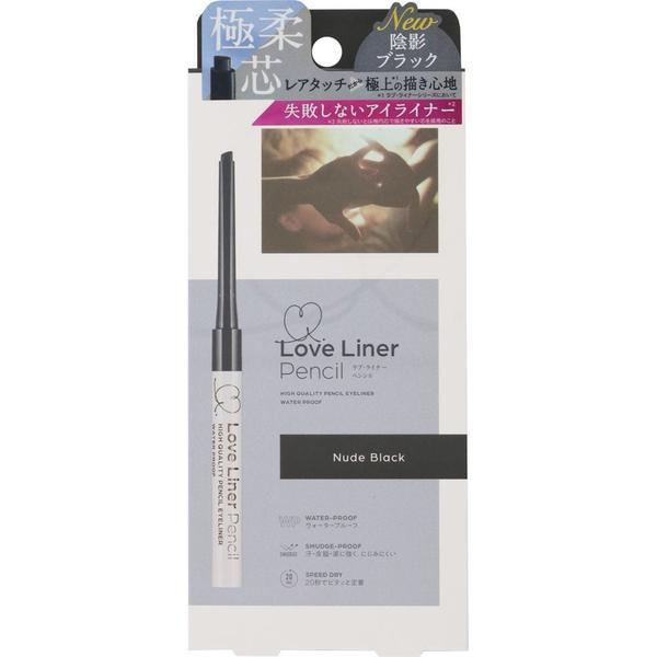 Bút Chì Kẻ Viền Mắt Nhật Bản Love Liner Pencil Eyeliner Nude Black Màu Đen Nude Bột Mịn, Chống Mồ Hôi, Kiềm Dầu
