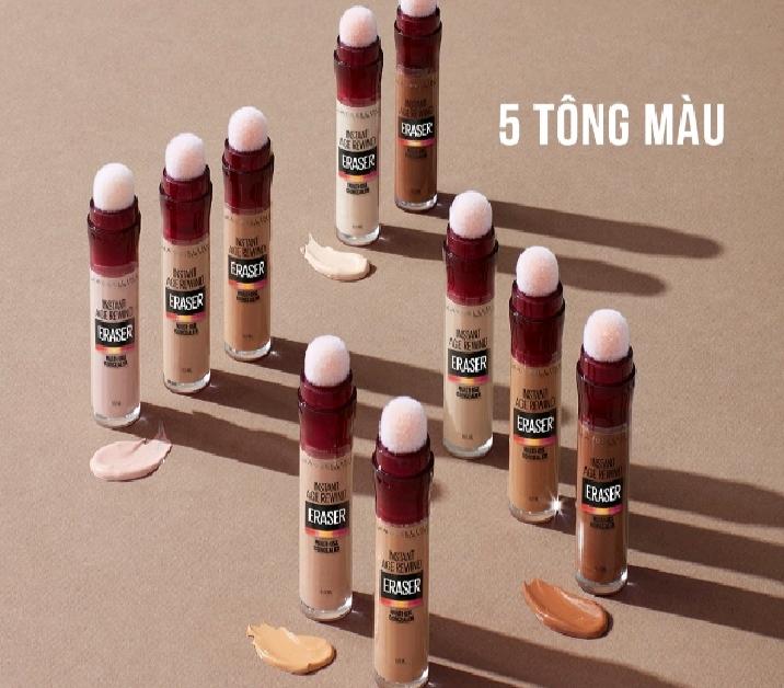 Bút cushion che khuyết điểm giảm quầng thâm Maybelline Instant Age Rewind