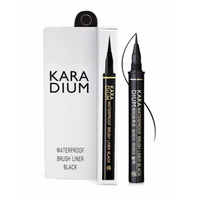 Bút kẻ mắt nước đầu lông Karadium Waterproof Brush Liner Black