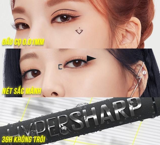 Bút kẻ mắt nước siêu sắc mảnh Maybeline New York Hyper Sharp Liner Extreme không lem trôi