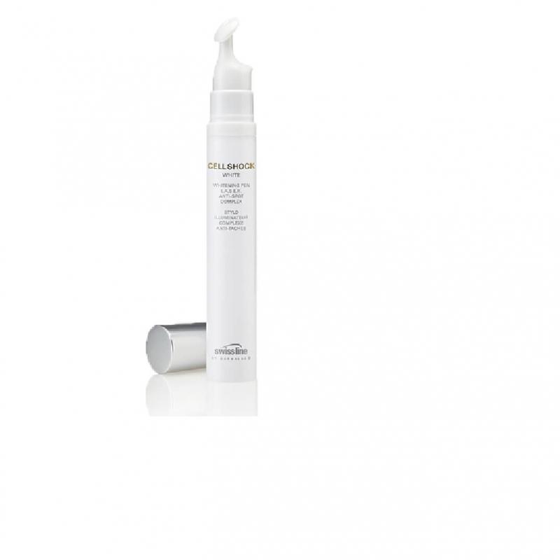 Bút laser xoá vết nám và đốm nâu Swissline Cell Shock White Whitening Pen L.A.S.E.R Anti-Spot Complex