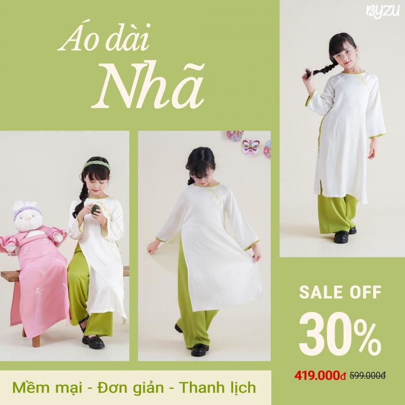 Áo Dài Cho Bé BYZU