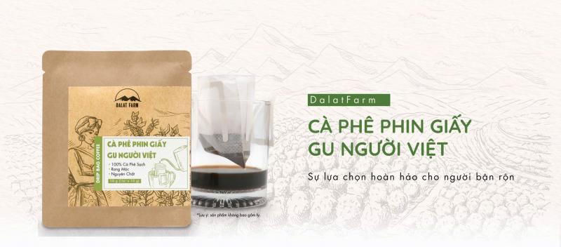 Cà phê phin giấy DalatFarm