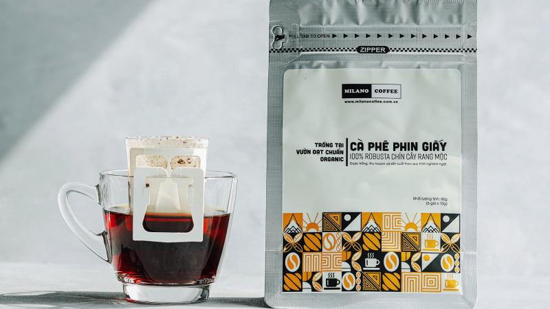 Cà phê phin giấy Milano Coffee