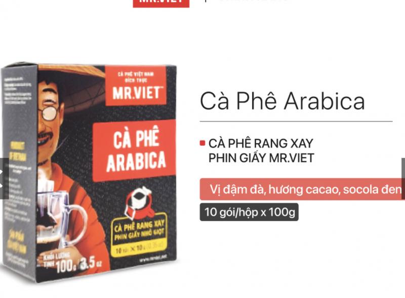 Cà phê phin giấy MR.VIET Coffee