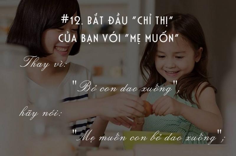 Mẹ muốn .... con....