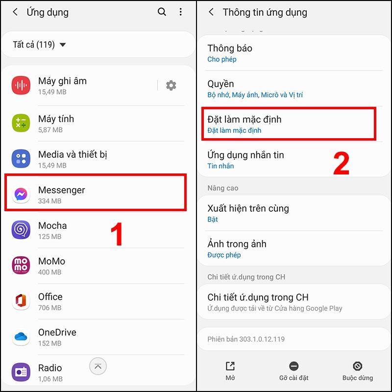 Cài đặt ứng dụng Launcher khác