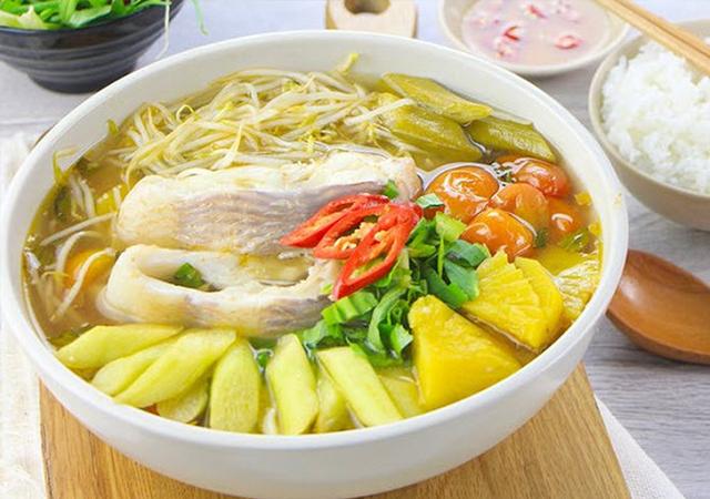 Món canh chua cá diêu hồng