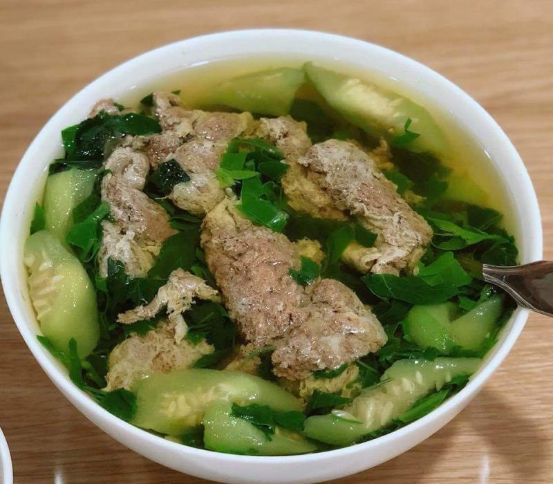 Canh cua rau đay