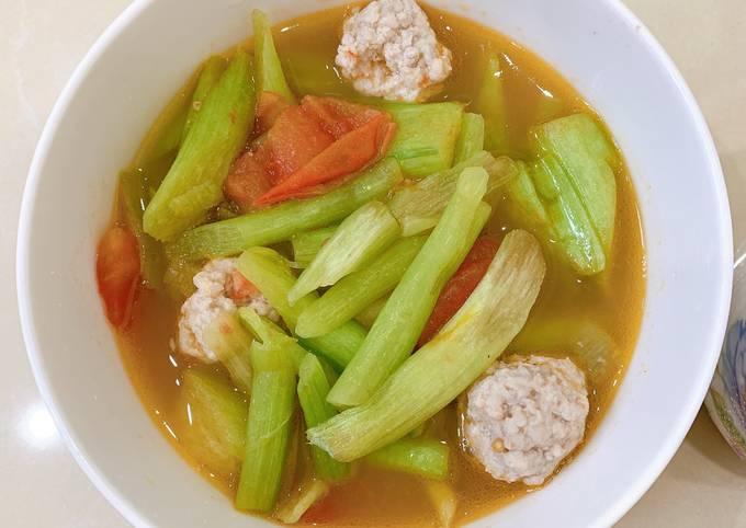 Canh dọc mùng nấu mọc