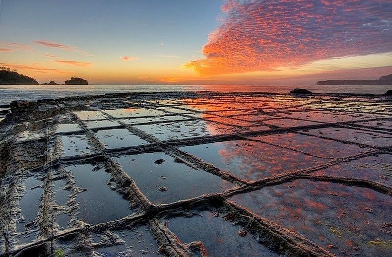 Cánh đồng đá tự nhiên tại Tasmania