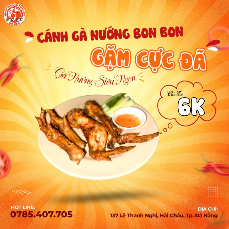 Cánh gà nướng Bon Bon