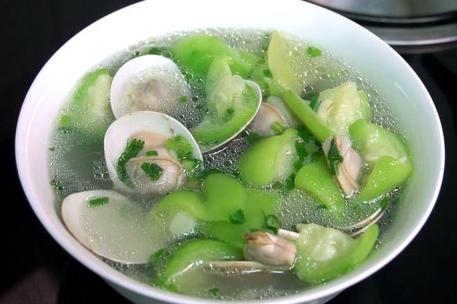 Canh ngao nấu mướp