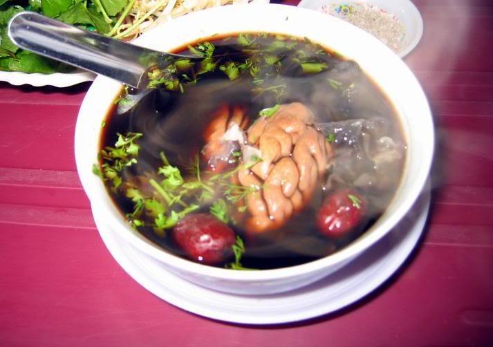 Canh óc heo, mộc nhĩ đen