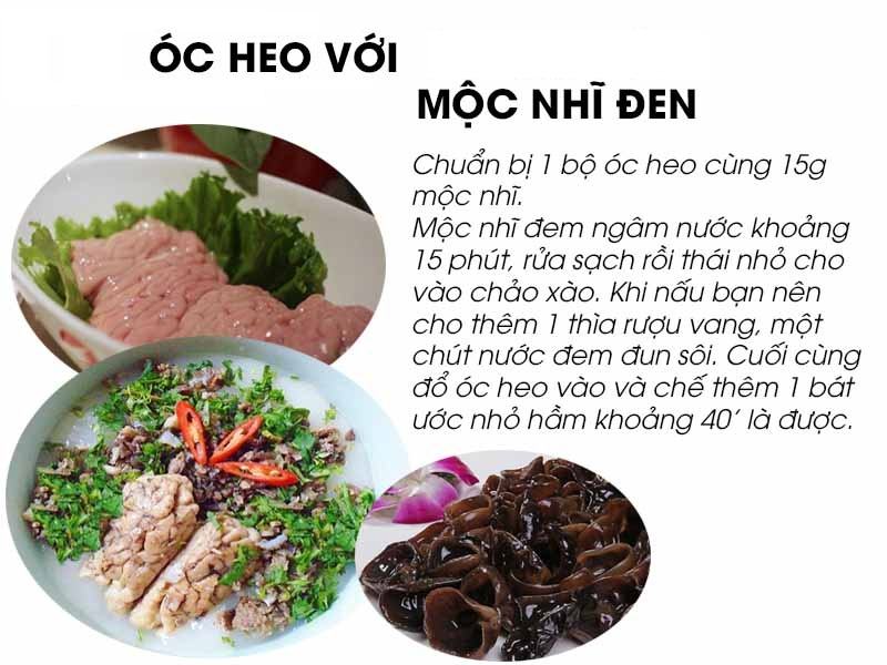 Canh óc heo mộc nhĩ hỗ trợ điều trị bệnh rối loạn tiền đình hiệu quả.