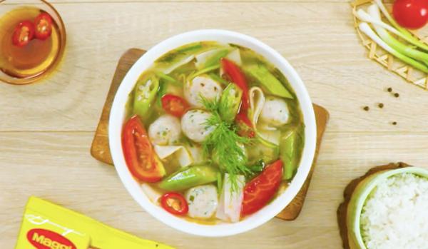 Canh riêu chả cá Lý Sơn