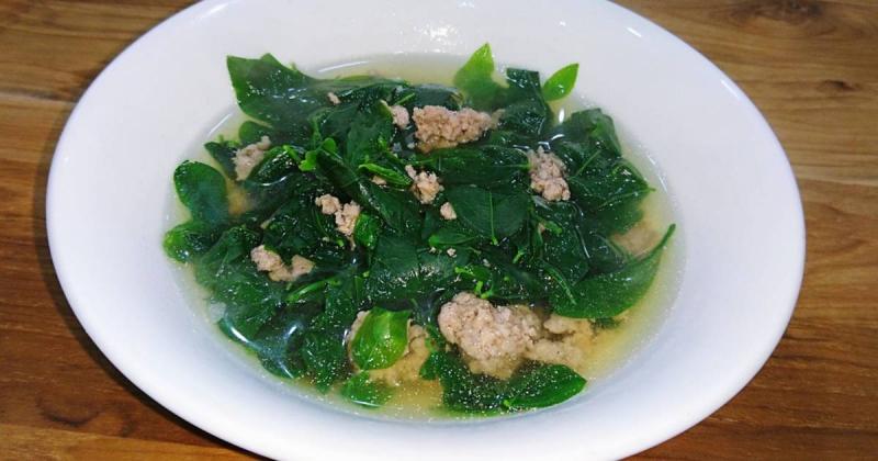 Canh thịt bò rau ngót