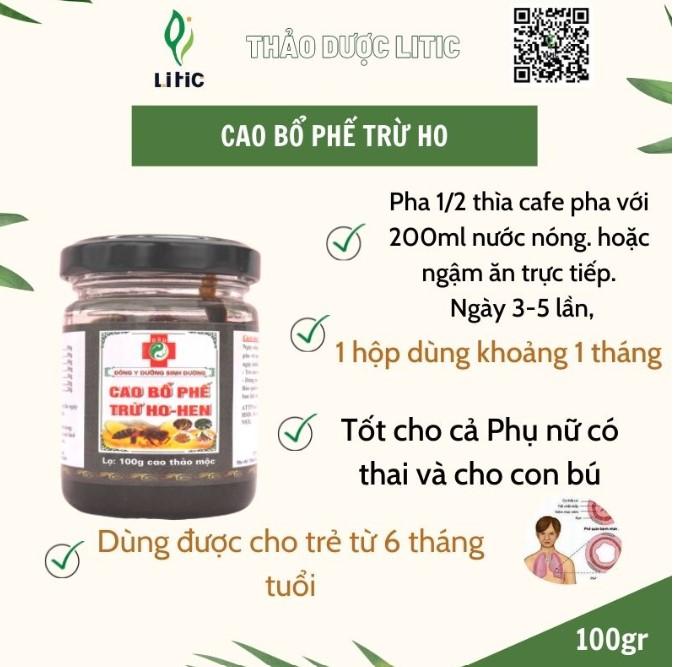 Cao bổ phế trừ ho hen Đông Y Dưỡng Sinh Đường