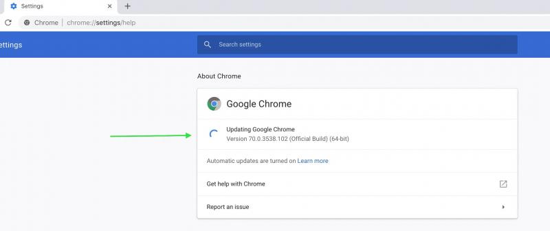 Cập nhật trình duyệt Google Chrome