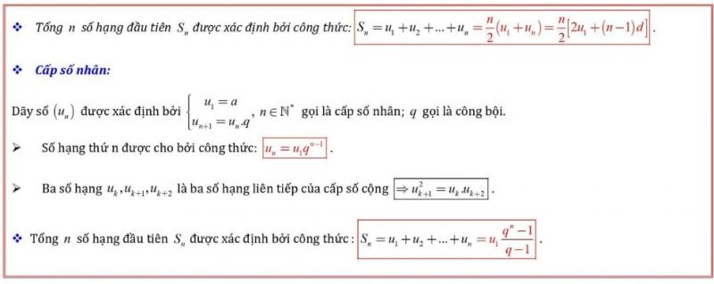 Cấp số nhân - cấp số cộng
