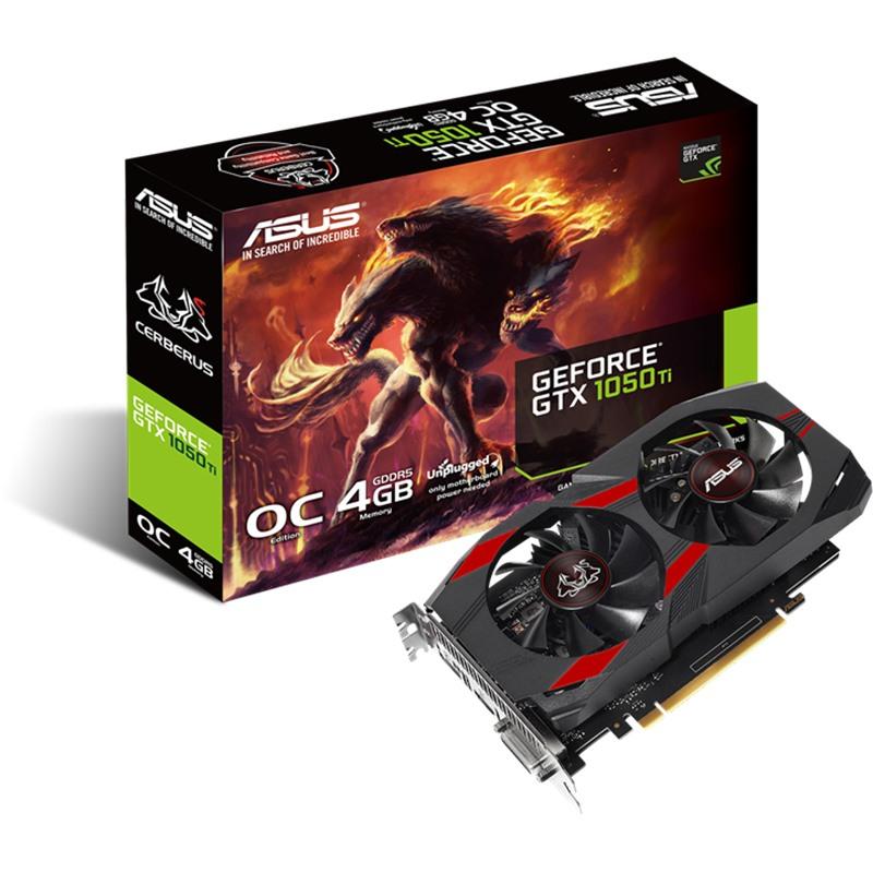 Card đồ hoạ Asus CERBERUS GTX 1050 Ti O4G - 4GB GDDR5 - 128 bit