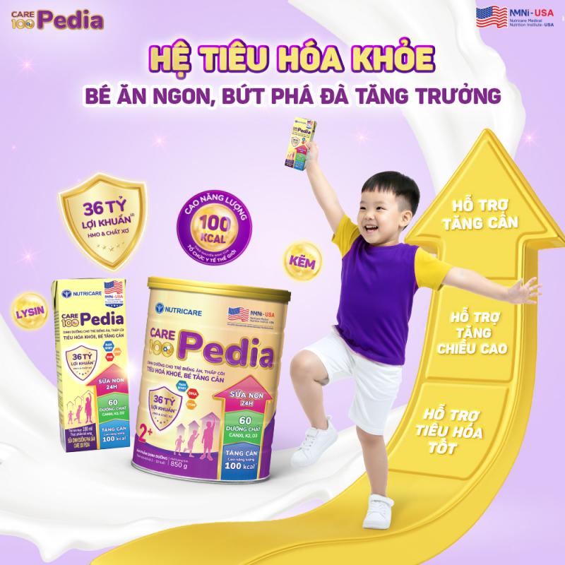 CARE 100 PEDIA – TIÊU HOÁ KHOẺ, BÉ TĂNG CÂN