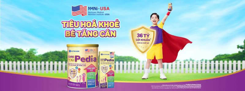 Care 100 Pedia – Giải pháp dinh dưỡng cho trẻ suy dinh dưỡng thấp còi, biếng ăn, giúp cải thiện hệ tiêu hóa, bé tăng cân khỏe mạnh