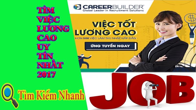 Luôn luôn đón đầu những công việc được yêu thích với mức lương lý tưởng, Careerbuilder  lọt top 5 website uy tín nhất trong nhiều năm