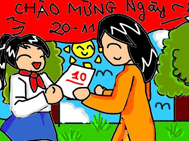 Cô là nhà giáo rất mẫu mực, tất cả chúng em đều thấy rất mến cô