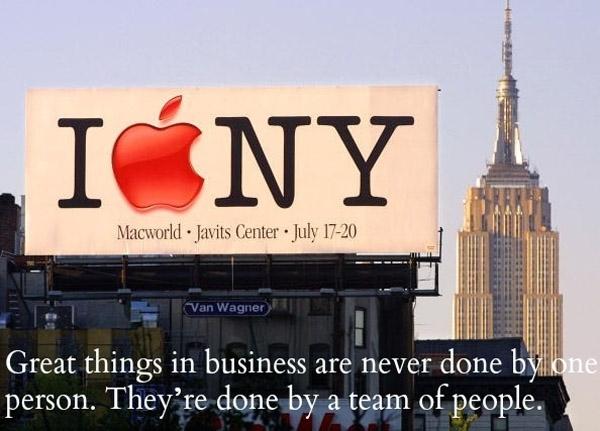 Great things in business are never done by one person, they’re done by a team of people.
