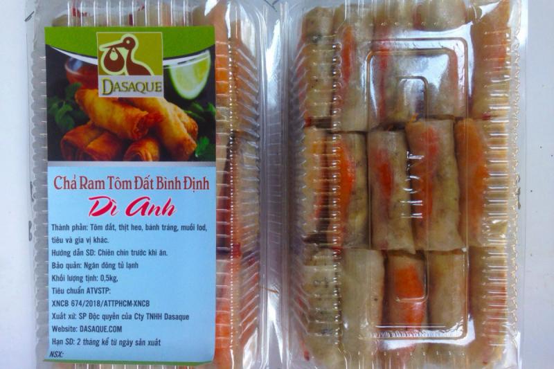 Chả giò tôm đất Bình Định Dì Anh