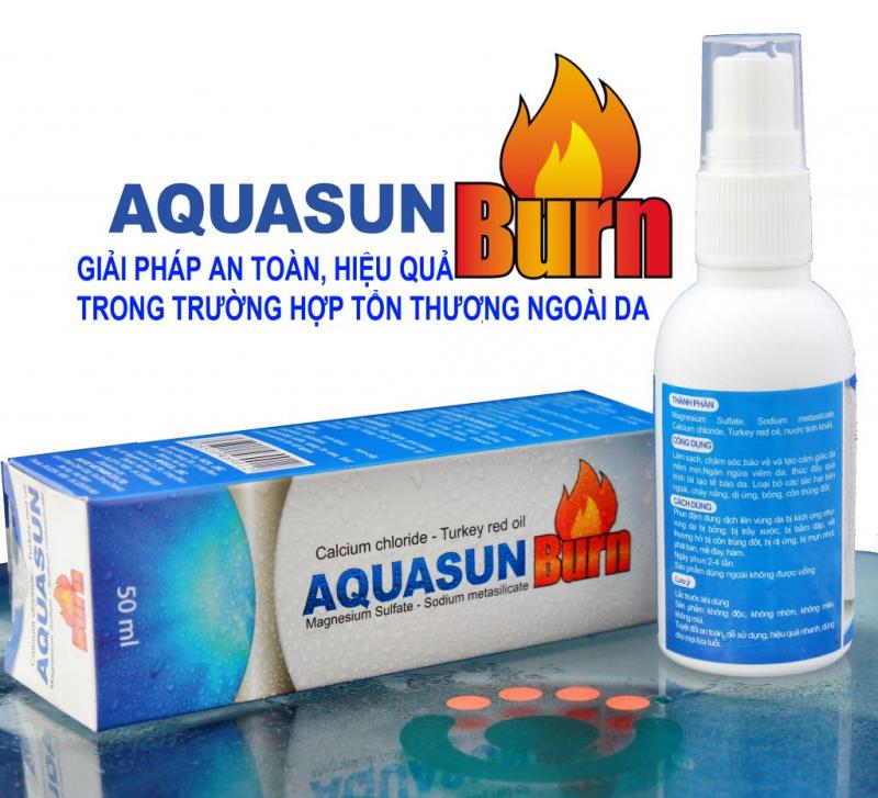 Chai xịt trị bỏng và trầy xước da Aquasun Burn