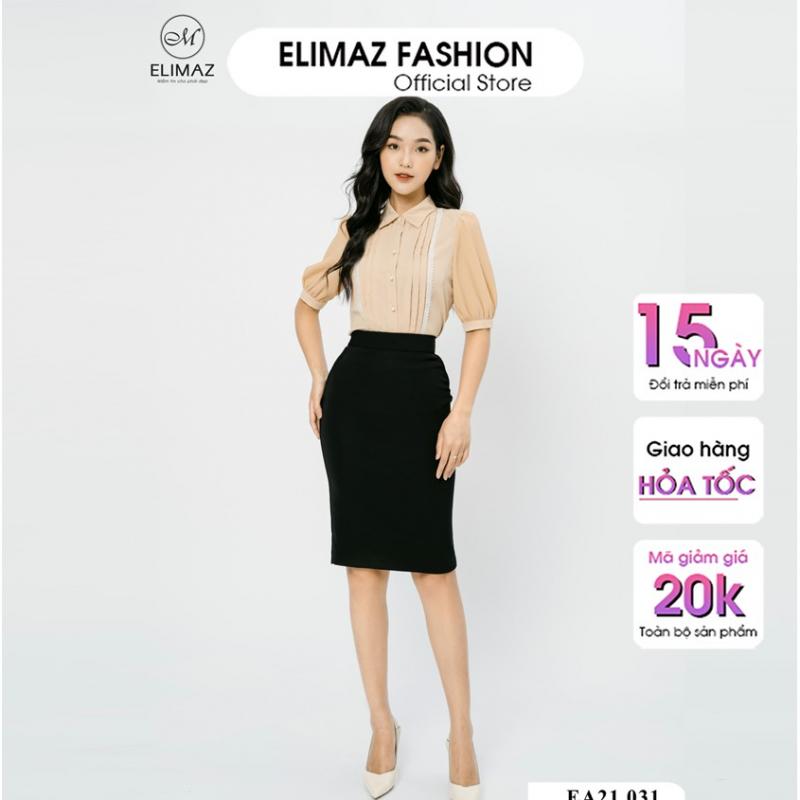 Chân váy bút chì lưng cao dáng cơ bản Elimaz ECV19.032