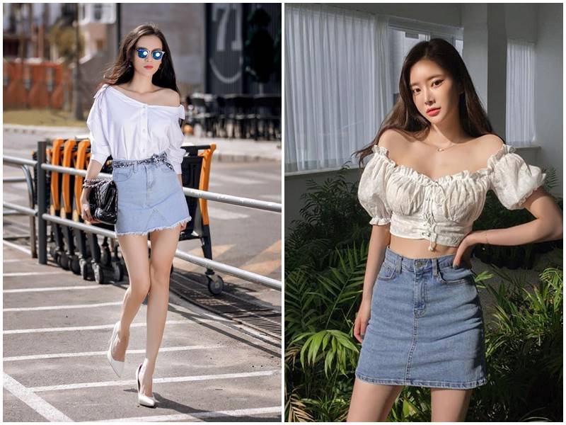 Top 10 Phối Hợp Trang Phục Độc Đáo với Chân Váy Denim - Mytour.vn