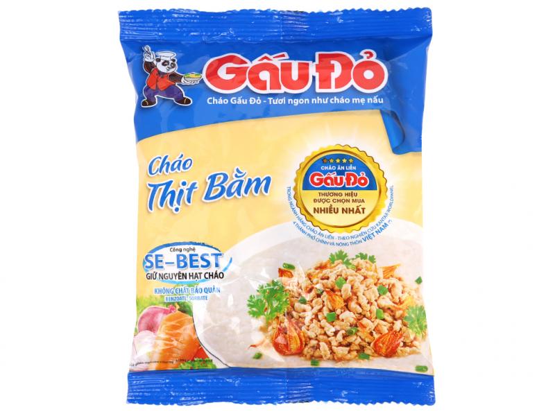 Cháo thịt bằm Gấu Đỏ gói 50g