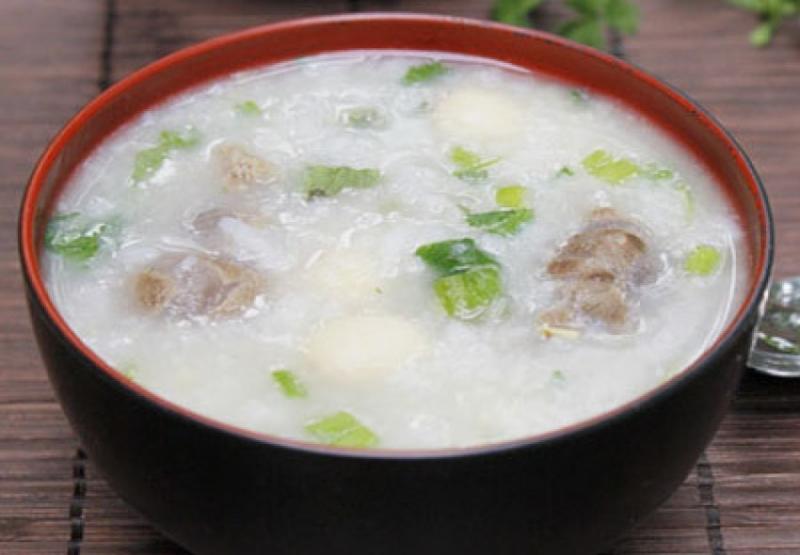 Cháo bắp bò hạt sen