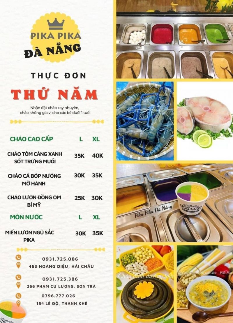 Cháo dinh dưỡng toàn diện Pika Pika - chi nhánh Đà Nẵng