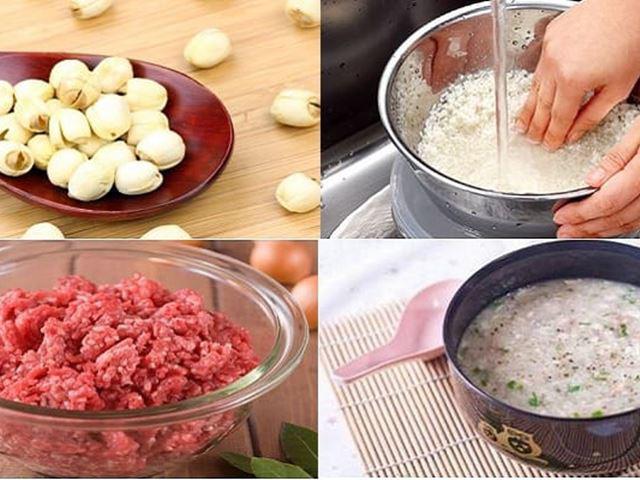 Cháo hạt sen thịt bò