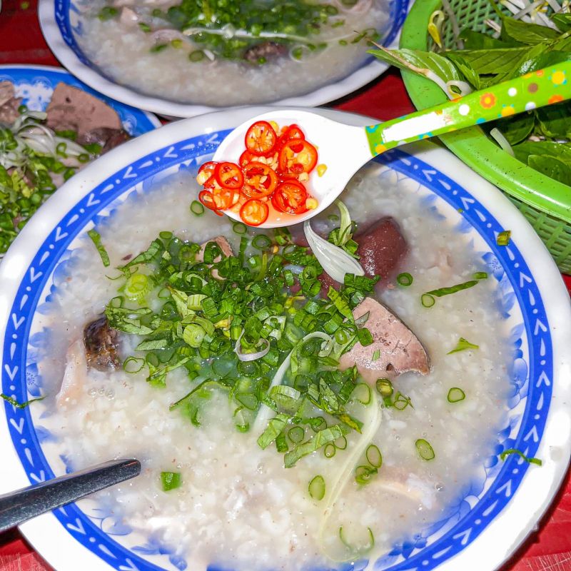 ﻿﻿Cháo lòng má heo Nam Định