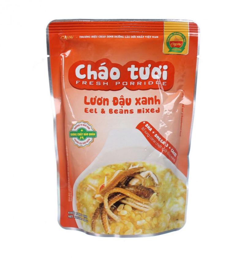 Cháo tươi lươn đậu xanh