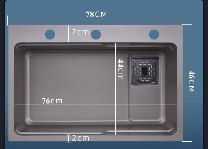 Chậu rửa chén bát một hố Schmidt thiết kế hiện đại