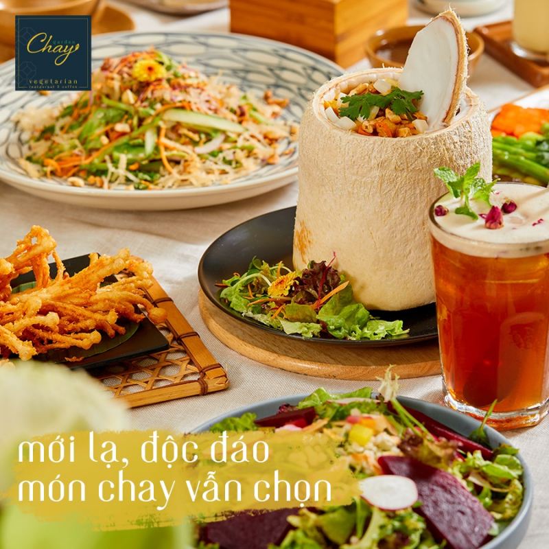 Món ăn chay hấp dẫn tại nhà hàng