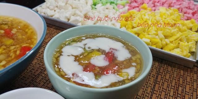 Chè bưởi ngũ sắc thơm ngon