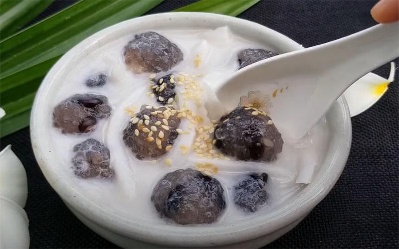 Chè đậu đen bột báng